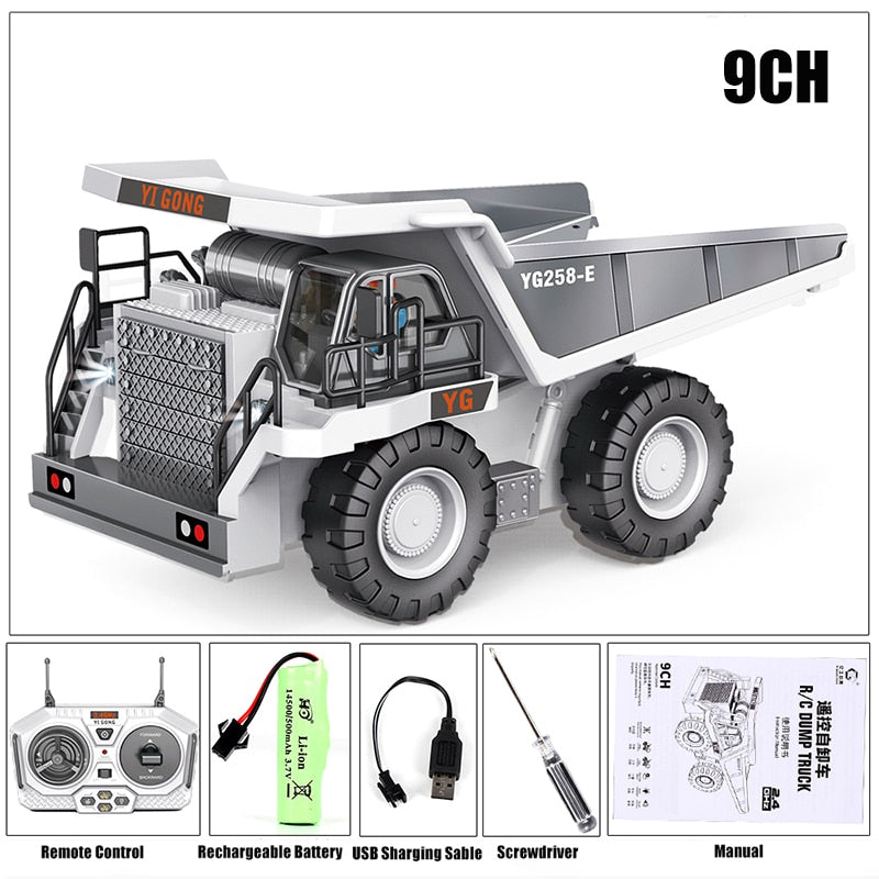 RC Car Excavator Dump Truck Bulldozer Electric car Kids Toys