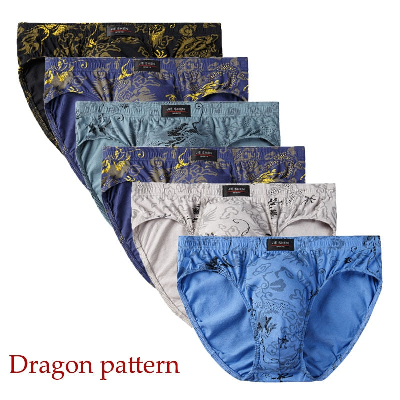 6pcs/Lot 7XL 100%Cotton Men's Underwear