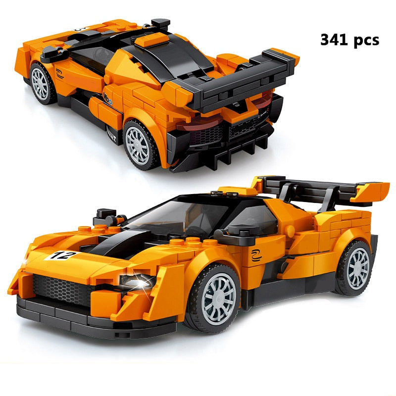 Sports Racing Car Building Blocks Educational Toys for Kids 2023