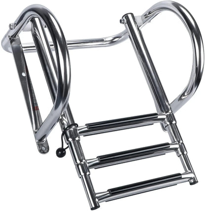 Boat Accessories Stainless Steel Boat Boarding Telescoping Ladder Sliding folding swimming Launching ladder With handrail - Hiccupzz