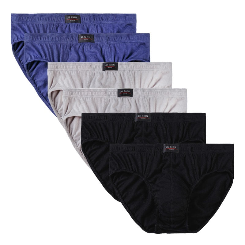 6pcs/Lot 7XL 100%Cotton Men's Underwear