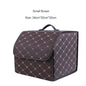 Car Trunk Organizer Box Large Capacity Auto Multiuse Tools Storage Bag Stowing Tidying Leather Folding For Emergency Storage Box - Hiccupzz