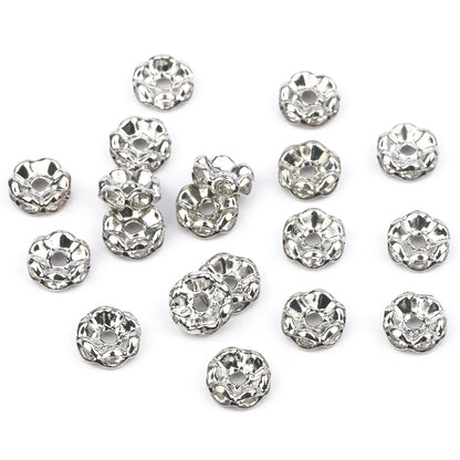 50pcs/lot  Crystal Round Loose Spacer Beads for DIY Making Bracelet Necklace Accessories - Hiccupzz