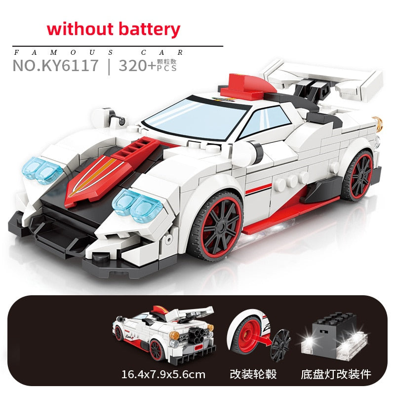 Sports Racing Car Building Blocks Educational Toys for Kids 2023