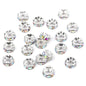 50pcs/lot  Crystal Round Loose Spacer Beads for DIY Making Bracelet Necklace Accessories - Hiccupzz
