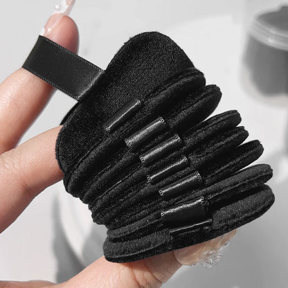 Wholesale Black Velet Powder Puffs with Box Makeup Sponges Wet Dry Use Setting Powder Pad Blush BB Cream Foundation Makeup Puff - Hiccupzz