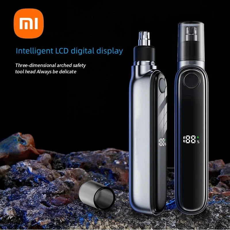 2024 XIAOMI Electric Nose Hair Trimmer 13000 RPM Intelligent LED Digital Display With Double-edged Blade Trimmer For Nose MJYB01