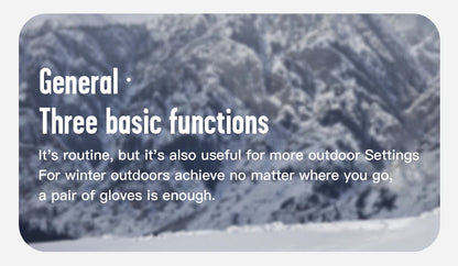 3M Black Waterproof Winter Gloves - Warm Cycling, Outdoor Sports