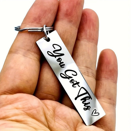 "You Got This" Motivational Stainless Steel Keychain - Hiccupzz