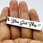 "You Got This" Motivational Stainless Steel Keychain - Hiccupzz