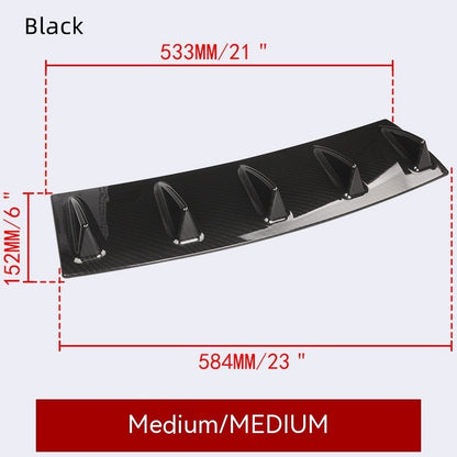 Car Modified General Rear Bumper Chassis Shark Fin Flow Deflector - Hiccupzz