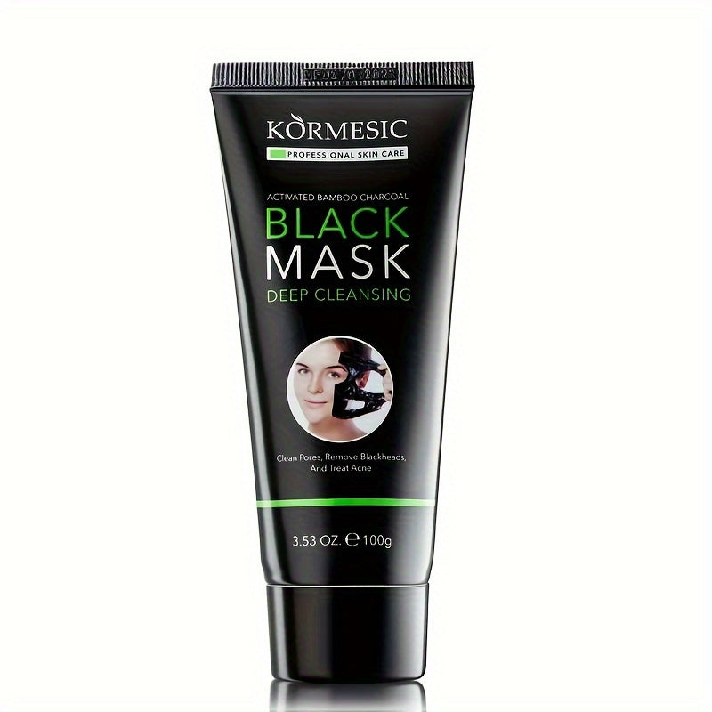 KORMESIC Active Bamboo Carbon Peeling Mask 3.53oz, Deep Cleansing Skin, Unclogging Pores