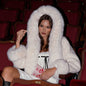 Women's New Fall Winter Hooded Fur Collar Coat - Hiccupzz