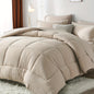 7-Piece Checkered Comforter Set – All-Season, Soft Microfiber-Available in Twin/Full/Queen/King Sizes - Hiccupzz