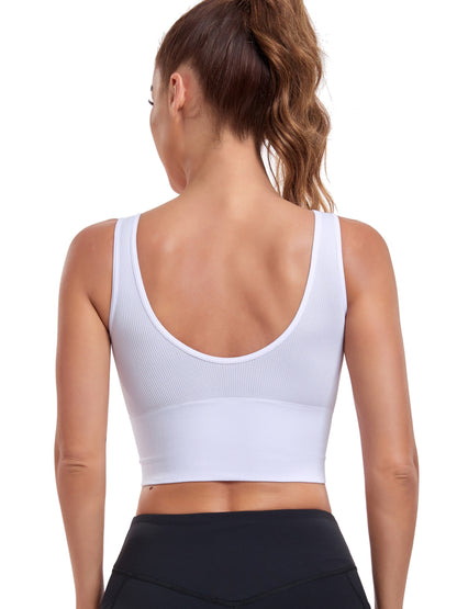 Women's Seamless U-Back Sports Bra, Non-Wired Anti-Sagging Gathered Fixed Pads, Yoga Running Fitness Sports Bra, Shockproof Athletic Wear - Hiccupzz