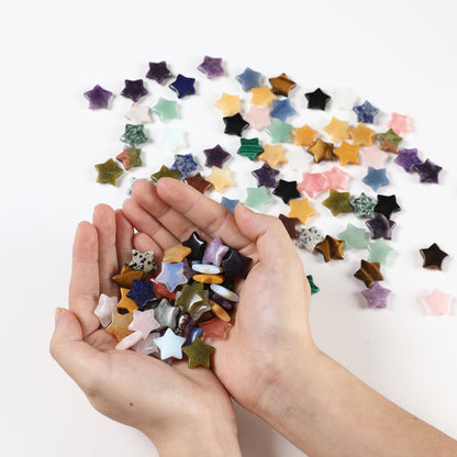 Star-Shaped Natural Stones: Cute 15mm Decorative Stones (1/3/5/7/10 pcs) for Indoor Ornaments and Garden Decorations - Hiccupzz