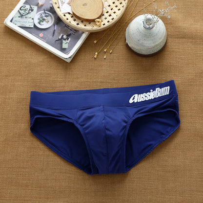 Men's Triangle Milk Silk Low Waist Elastic Three-dimensional Comfortable Underwear - Hiccupzz