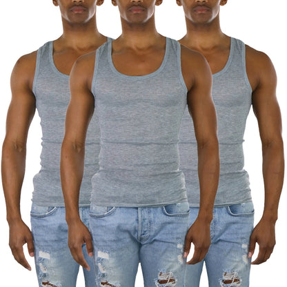 Men's Multi-Pack of Slim Fit Shallow Scoop Neck Undershirts - Hiccupzz