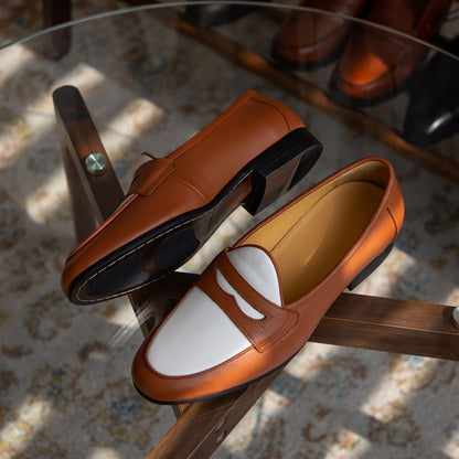 Men's Champagne Trendy Casual Leather Shoes - Hiccupzz