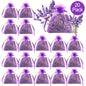 20pcs Avender Sachet, Bulk French Lavender Sachet, Suitable For Drawer Wardrobe Household Sachet, Dried Lavender Flower Gift, room Decor - Hiccupzz