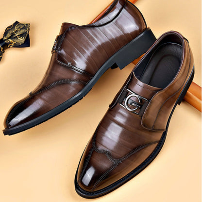 Mens Fashionable And Versatile Casual Business Leather Shoes - Hiccupzz