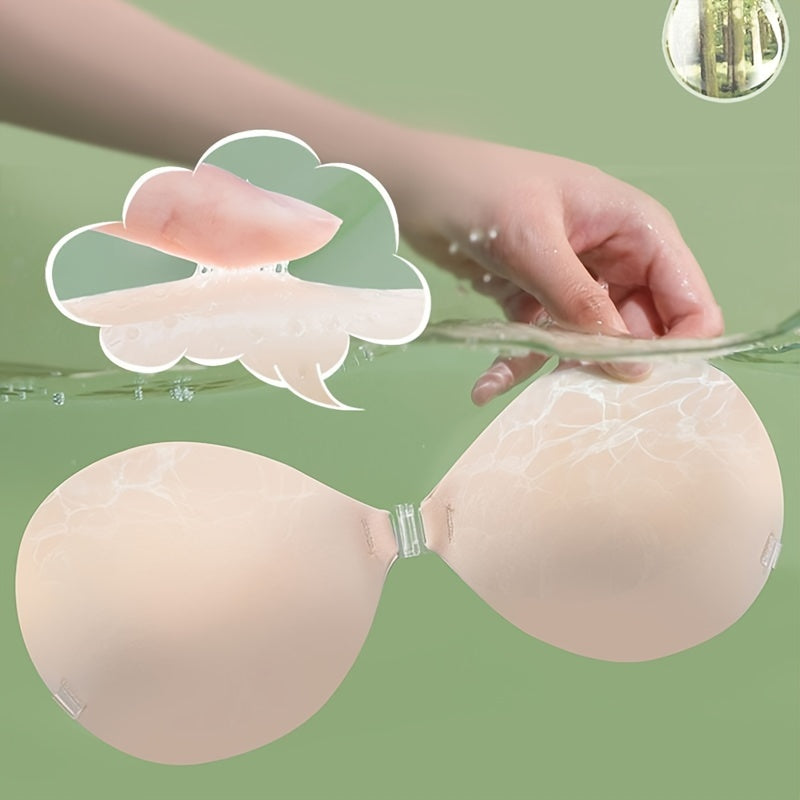 Strapless Reusable Breast Pasties - Invisible Self-Adhesive Nipple Covers for Women's Lingerie & Underwear - Comfortable and Discreet Solution for Lift and Coverage