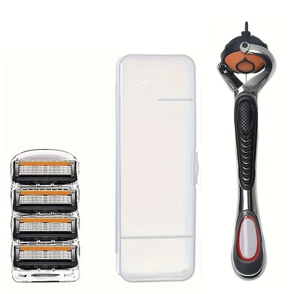 Men's Six-Layer Precision Manual Shaver, Retro Style with Replaceable Blade - Hiccupzz