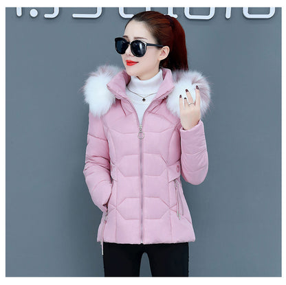 Female Short Cotton Coat Thickened Slim Fit Fashionable Jacket - Hiccupzz