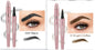Waterproof And Smooth Not Smudge Four-fork Liquid Eyebrow Pencil