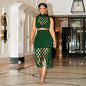 Hollow Out Mesh Fringed Hip Wrap Skirt - Hiccupzz