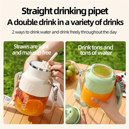 1 Pc Portable USB Rechargeable Electric Juicer Cup - 27.05 Oz Large Capacity, Multi-Function Mini Blender