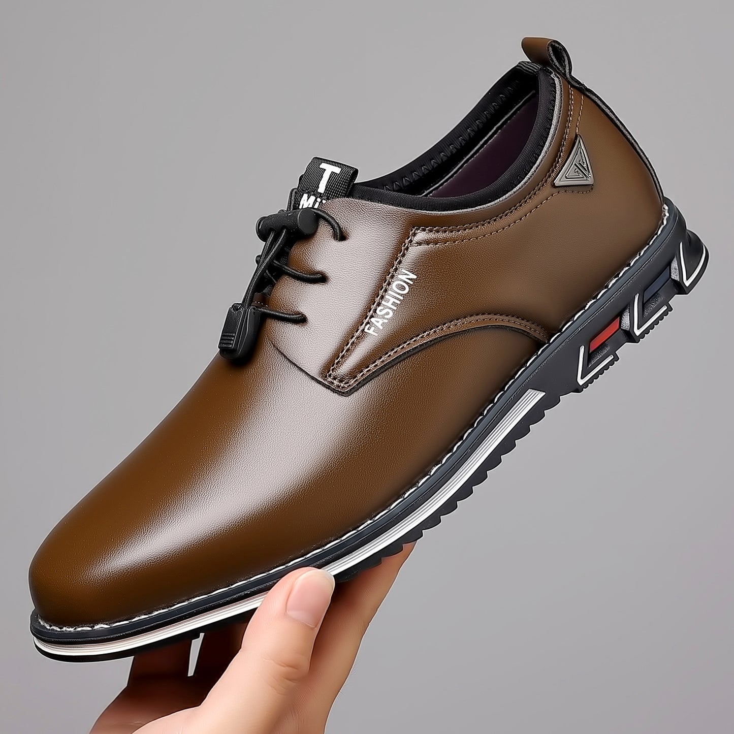 Plus Size Casual Leather Shoes Male