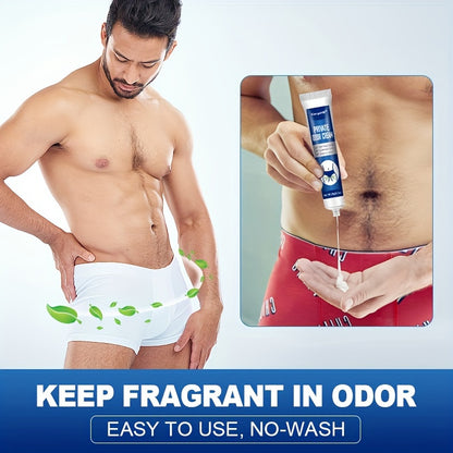 4-Pack Men's Deodorant Cream – Odor Control, Soothing, No-Wash Formula - Hiccupzz