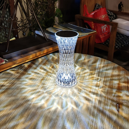 Gorgeous Crystal-Accented Touch-Activated Bedside Lamp - Adds a Touch of Luxury to Your Bedroom