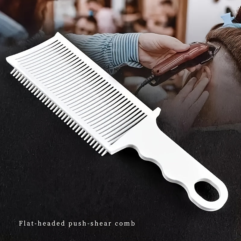 1 Pc Professional Hair Fading Comb, Heat Resistant Flat Top Clipper for Precise Gradients & Styling