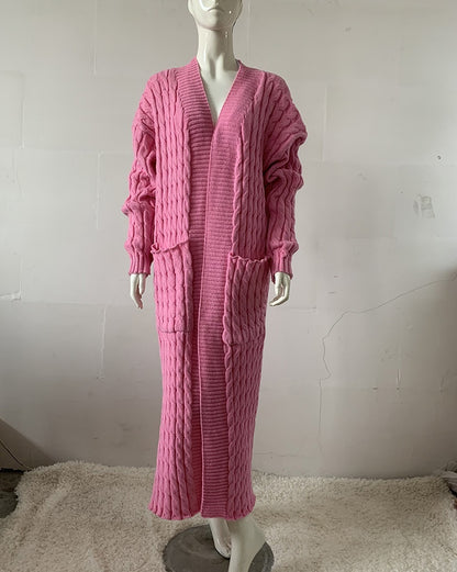 Women's Long Knit Sweater Coat - Hiccupzz