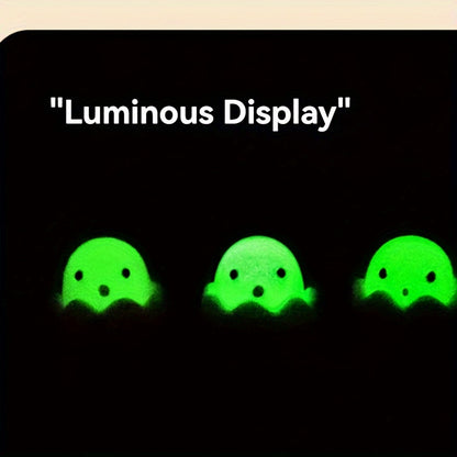 Luminous Mini Chicken Figurine: Resin Eggshell Design for DIY Micro Landscapes, Halloween, and Christmas Decorations - Hiccupzz