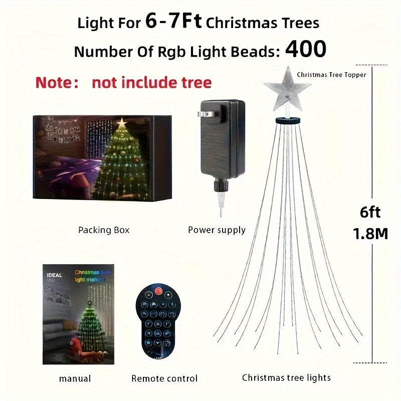 6 Ft (1.8m) Intelligent Christmas Tree Lamp