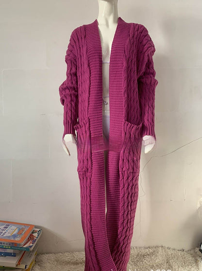 Women's Long Knit Sweater Coat - Hiccupzz