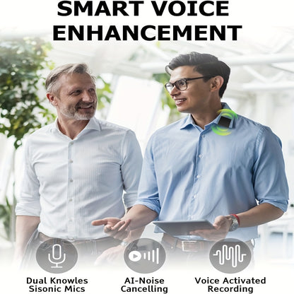 64GB Magnetic Voice Recorder with AI Noise Cancellation