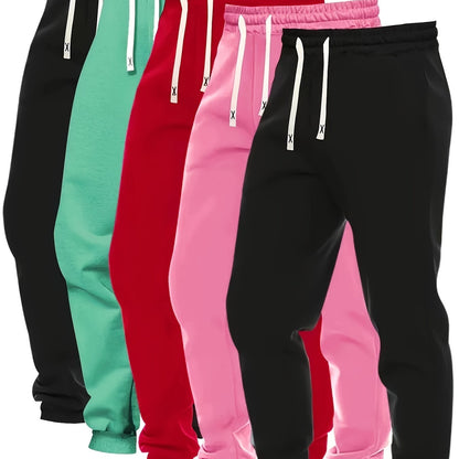 5-Pack Women's Loose Fit Drawstring Joggers for Fall/Winter Activewear - Hiccupzz