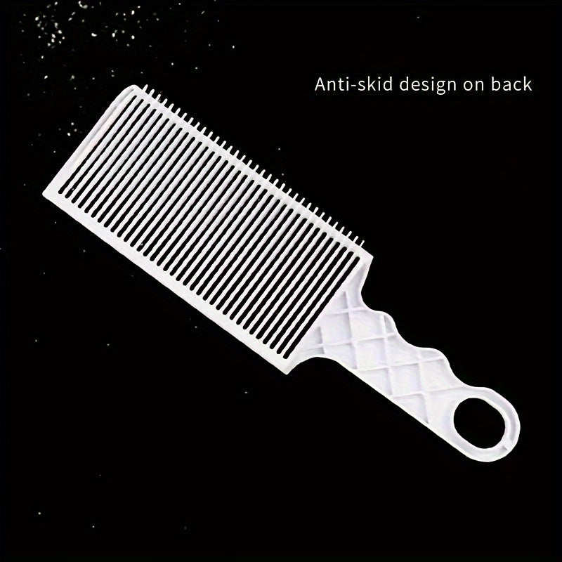 1 Pc Professional Hair Fading Comb, Heat Resistant Flat Top Clipper for Precise Gradients & Styling