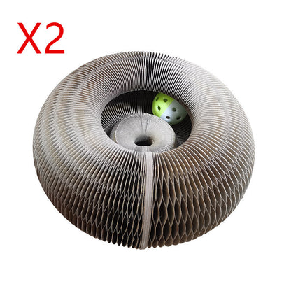 Magic Organ Cat Scratchers 2 In 1 Funny Shaped Cat Scratching Board Foldable Convenient Recyclable Durable Cat Scratcher - Hiccupzz