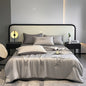 Luxury Embroidered Ice Silk Summer Quilt - Cooling, Lightweight Bedding For All Seasons, Machine Washable (Pillowcase Not Included) - Hiccupzz