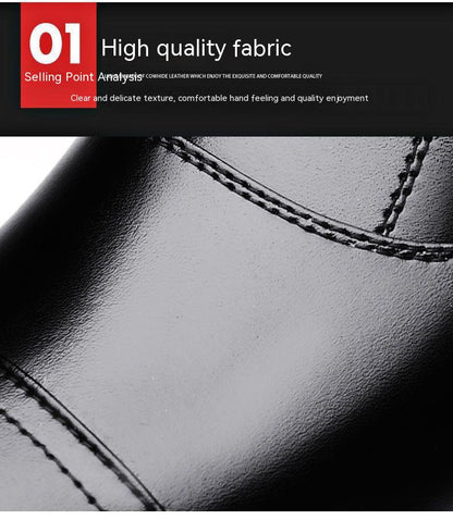 Winter Real Leather With Fleece Lining Men's Cotton Shoes - Hiccupzz