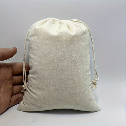 Canvas Drawstring Pouch: Versatile Storage for Jewelry, Party Favors, and Wedding Decorations - Hiccupzz