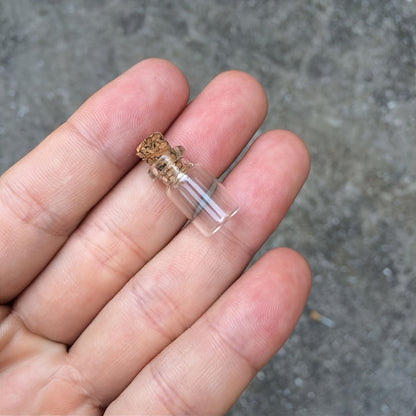 Mini Glass Bottles with Cork Stoppers: Ideal for DIY, Arts & Crafts, and Party Favors (0.51 x 0.71 inches) - Hiccupzz
