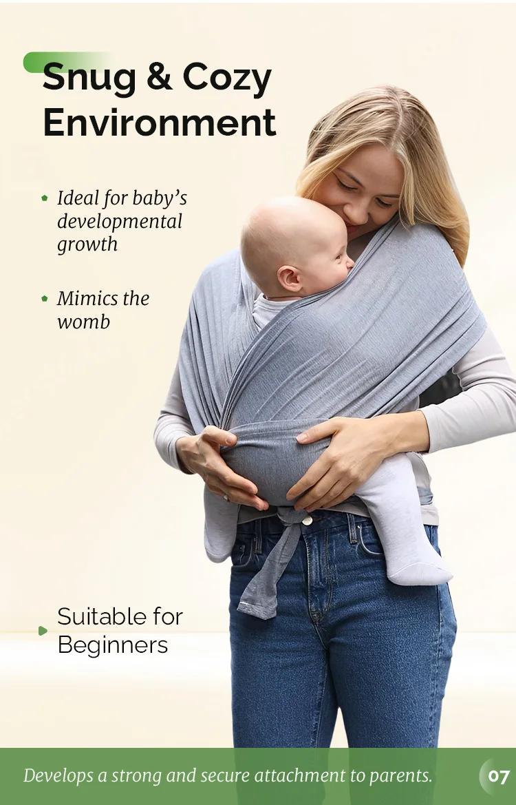 Lightweight Baby Carrier - Versatile Front & Back Carrier, Breathable Sling for Outdoor Adventures