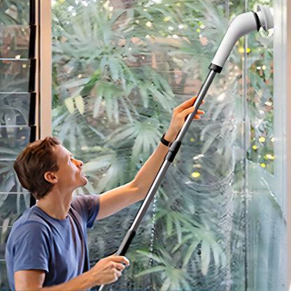 Electric Spin Scrubber, Electric Cleaning Brush - 2 Speeds, SXT-160 Cordless Power Spinning Cleaner Brush, Handheld Shower with 8 Replaceable Brush Heads for Tile, Tub, Sink, Wall, Bathroom - Hiccupzz