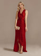 Women's Sequin Twisted Irregular Evening Dress - Hiccupzz